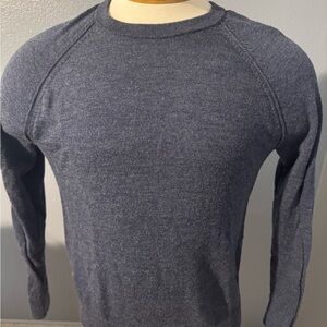 Banana Republic Men's Heather Navy Crewneck Sweater